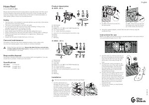 Bruksanvisning Clas Ohlson 31-6824 Hageslangetrommel