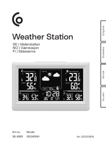 Manual Clas Ohlson S5045NH Weather Station