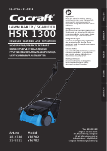 Manual Cocraft HSR 1300 Lawn Raker