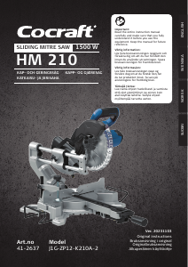 Handleiding Cocraft HM 210 Verstekzaag