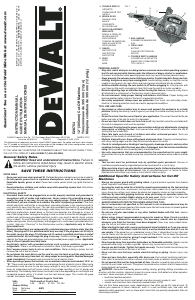 Manual de uso DeWalt D28754 Sierra circular