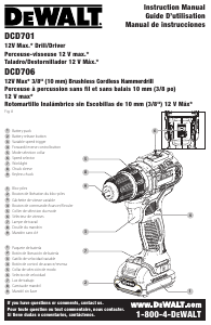 Handleiding DeWalt DCD701B Schroef-boormachine