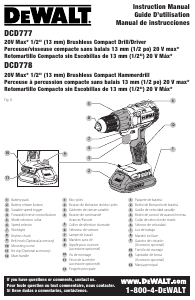 Manual de uso DeWalt DCD777C2 Atornillador taladrador