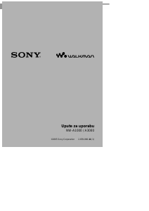 Priručnik Sony NW-A1000 Walkman Mp3 reproduktor