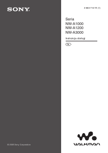 Instrukcja Sony NW-A1200 Walkman Odtwarzacz Mp3