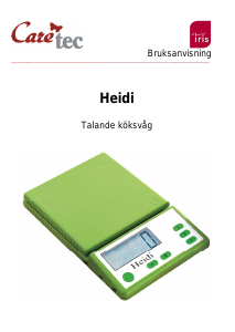 Bruksanvisning Caretec Heidi Köksvåg