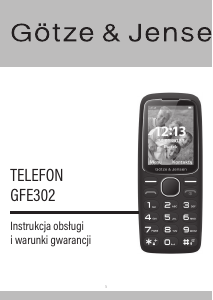 Instrukcja Götze & Jensen GFE302 Telefon komórkowy