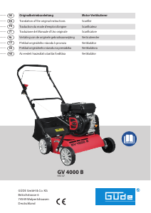 Manual Güde GV 4000 B Lawn Raker