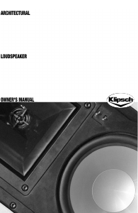 Manual de uso Klipsch R-1650-W Altavoz