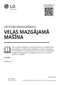 Rokasgrāmata LG F2WR509SWW Veļas mašīna