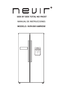 Manual de uso Nevir NVR-5901AMRIDW Frigorífico combinado