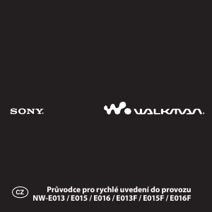 Manuál Sony NW-E013F Walkman Přehrávač MP3