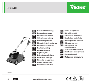 Rokasgrāmata Viking LB 540 Zāles grābeklis