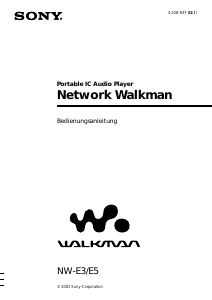Bedienungsanleitung Sony NW-E503 Walkman Mp3 player