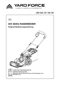 Bedienungsanleitung Yard Force LM C37 Rasenmäher