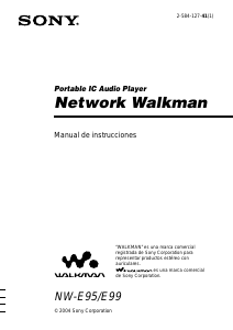 Manual de uso Sony NW-E95 Walkman Reproductor de Mp3