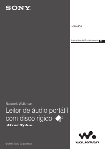 Manual Sony NW-HD3 Walkman Leitor Mp3