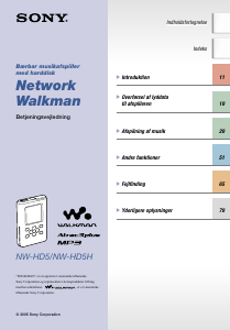 Brugsanvisning Sony NW-HD5 Walkman Mp3 afspiller