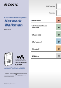 Käyttöohje Sony NW-HD5H Walkman MP3-soitin