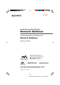 Návod Sony NW-MS70D Walkman Mp3 prehrávač