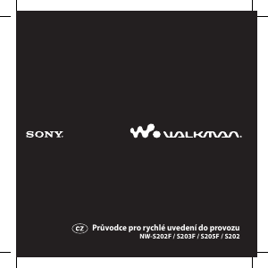 Manuál Sony NW-S202F Walkman Přehrávač MP3