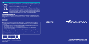 Használati útmutató Sony NW-S203F Walkman MP3-lejátszó