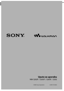 Priručnik Sony NW-S203F Walkman Mp3 reproduktor