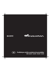Návod Sony NW-S205F Walkman Mp3 prehrávač