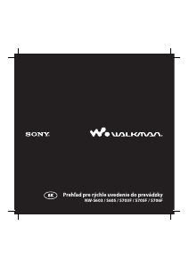 Návod Sony NW-S706F Walkman Mp3 prehrávač