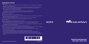 Руководство Sony NWZ-A828 Walkman Mp3 плейер
