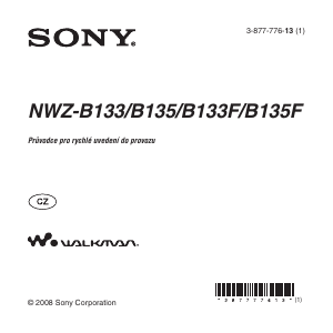 Manuál Sony NWZ-B135 Walkman Přehrávač MP3