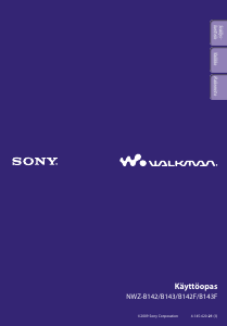 Käyttöohje Sony NWZ-B142 Walkman MP3-soitin