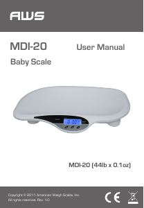 Manual AWS MDI-20 Scale