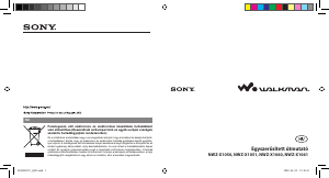 Használati útmutató Sony NWZ-X1050 Walkman MP3-lejátszó