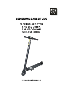 Bedienungsanleitung SHE SHE-ESC-301WH Elektroroller