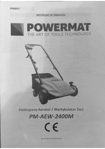 Instrukcja Powermat PM-AEW-400M Wertykulator