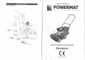 Instrukcja Powermat PM-AWS-65 Wertykulator