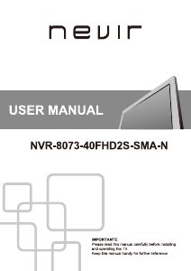 Manual de uso Nevir NVR-8073-40FHD2S-SMA-N Televisor de LED