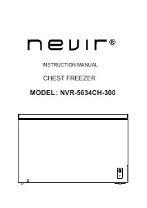 Handleiding Nevir NVR-5634CH-300 Vriezer