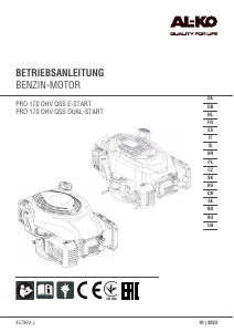 Manuale AL-KO PRO 170 OHV QSS E-Start Motore