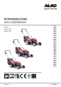 Manual de uso AL-KO 42.9 Li SP Cortacésped