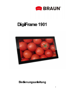 Bedienungsanleitung Braun DigiFrame 1901 Digitaler bilderrahmen