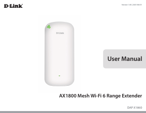 Manual D-Link DAP-X1860 Range Extender