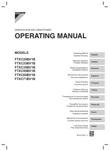 Manual de uso Daikin FTXC60BV1B Aire acondicionado