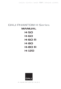 Manual Dali Phantom H-60 Speaker