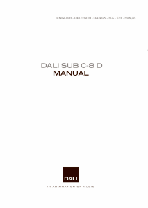 Manual Dali Sub C-8 D Subwoofer