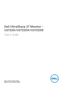 Manual Dell U2722DX LED Monitor