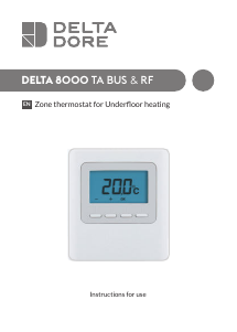 Handleiding Delta Dore Delta 8000 TA BUS & RF Thermostaat