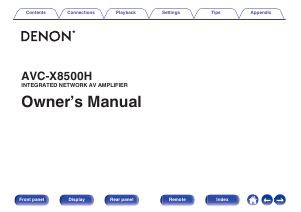 Manual Denon AVC-X8500H Amplifier