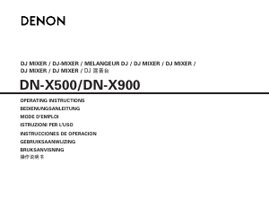 Handleiding Denon DN-X900 Mengpaneel